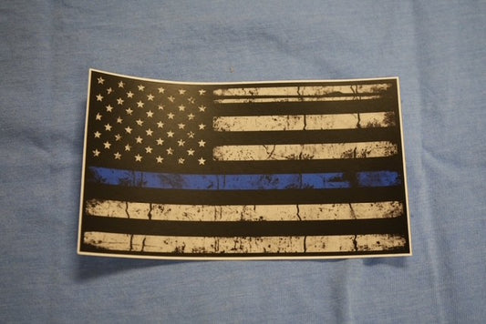THIN BLUE LINE DECAL