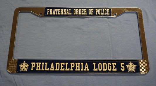 FOP Lodge 5 Medal License Plate Frame