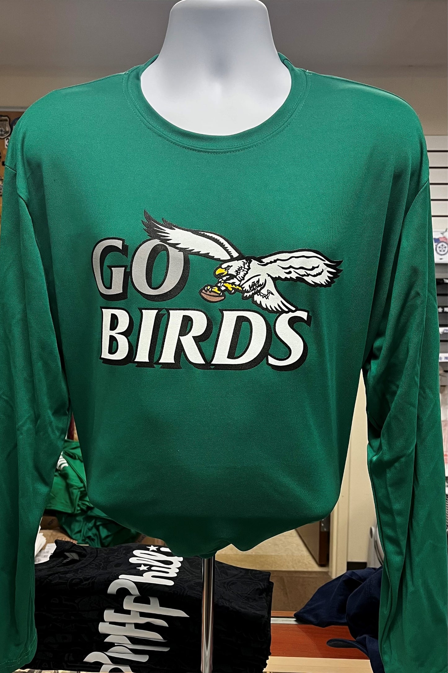 Athletic Fit "Go Birds" L/S Performance Shirt