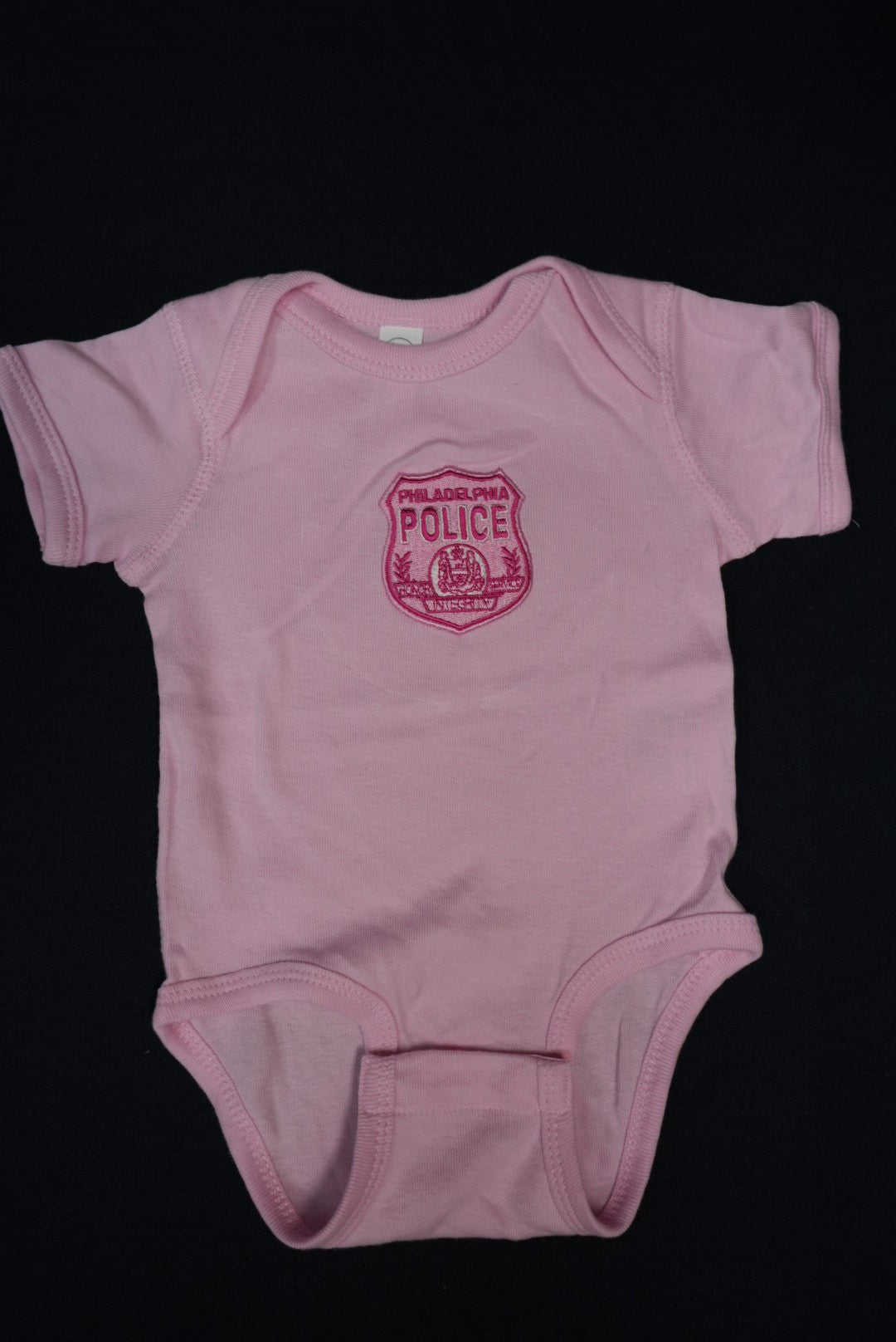 BABY ONESIES W/PPD BADGE OR THIN BLUE LINE FLAG