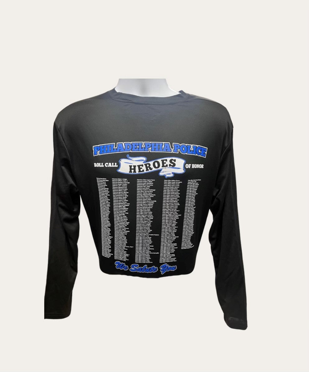 Dri-Fit Heroes Shirt with All the Fallen Officers Names