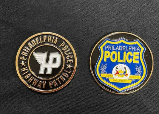 Challenge Coin Highway Patrol with Wings