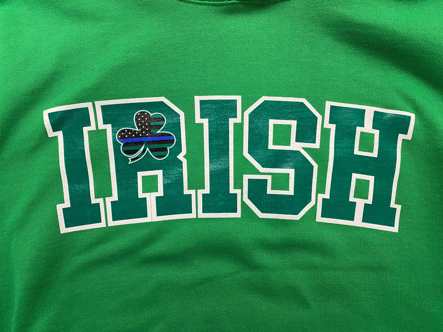 Irish Thin Blue Line Shamrock Hoodie