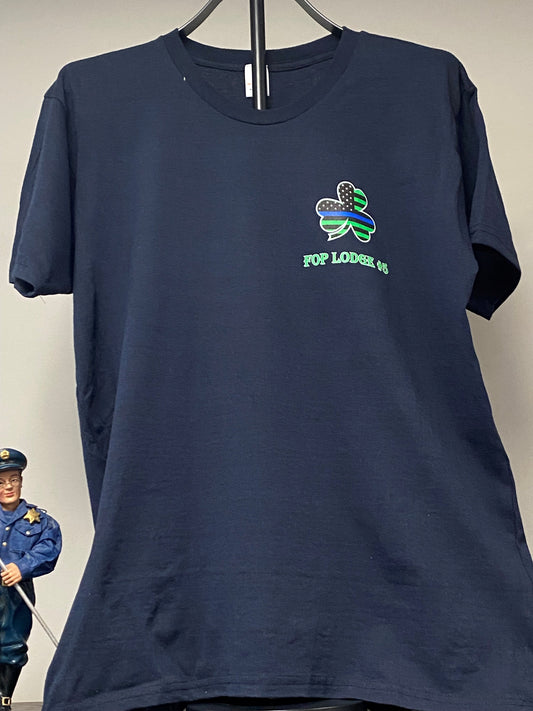 Irish S/S Thin Blue Line Shamrock T-Shirts