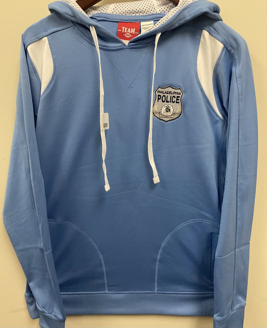 Baby Blue Philly Police Shield Hoodie